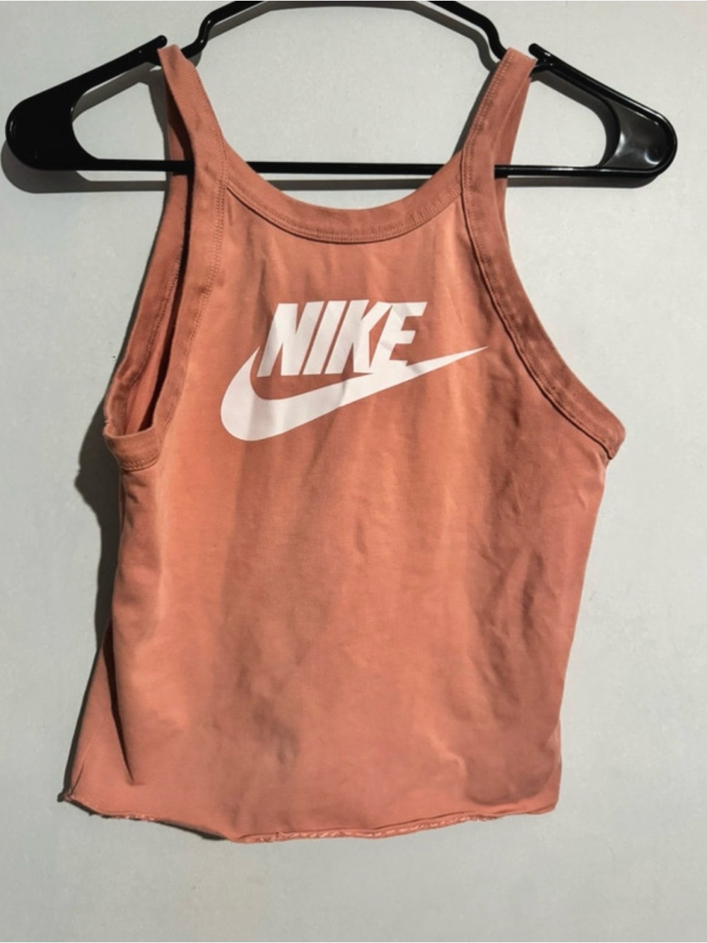 Nike Peach Racerback Tank with White Swoosh